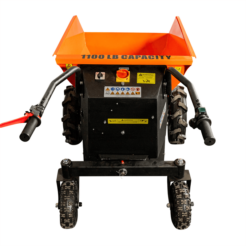 1100 Lb 48V Electric Hydraulic Dump Cart