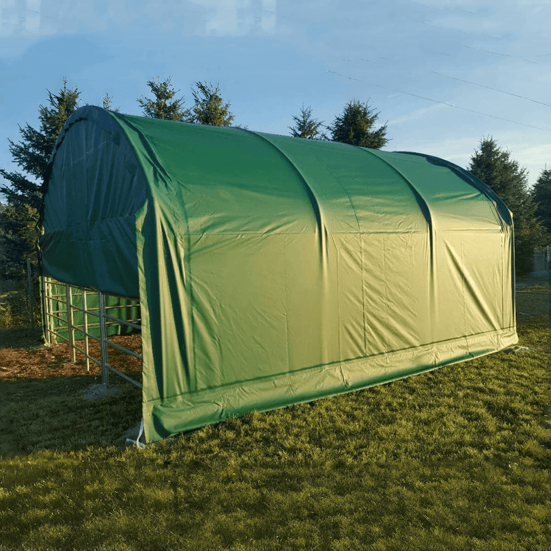 13' x 13' Livestock Corral Shelter with front door