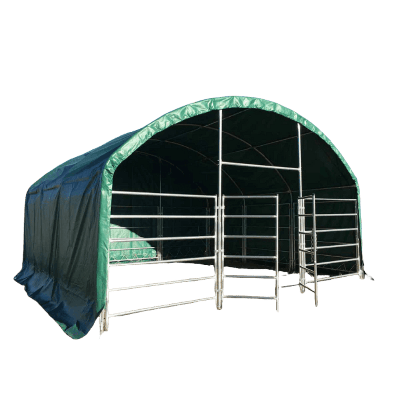 13' x 13' Livestock Corral Shelter with front door