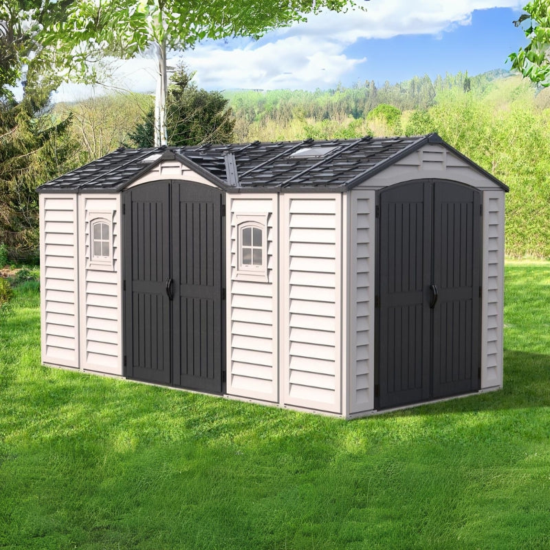 15×8 ft APEX PRO Storage Shed With Foundation Kit