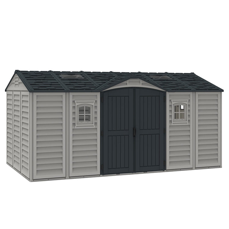 15×8 ft APEX PRO Storage Shed With Foundation Kit