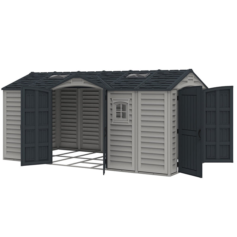 15×8 ft APEX PRO Storage Shed With Foundation Kit