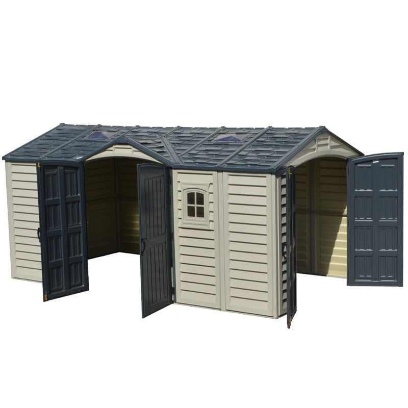 15×8 ft APEX PRO Storage Shed With Foundation Kit