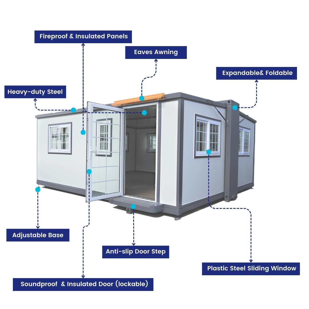 [AS-IS] Expandable Prefab Tint House 16½ft x 20ft