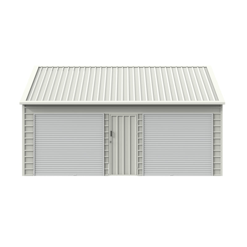 30' x 33' Double Garage Metal Shed with Side Entry Door