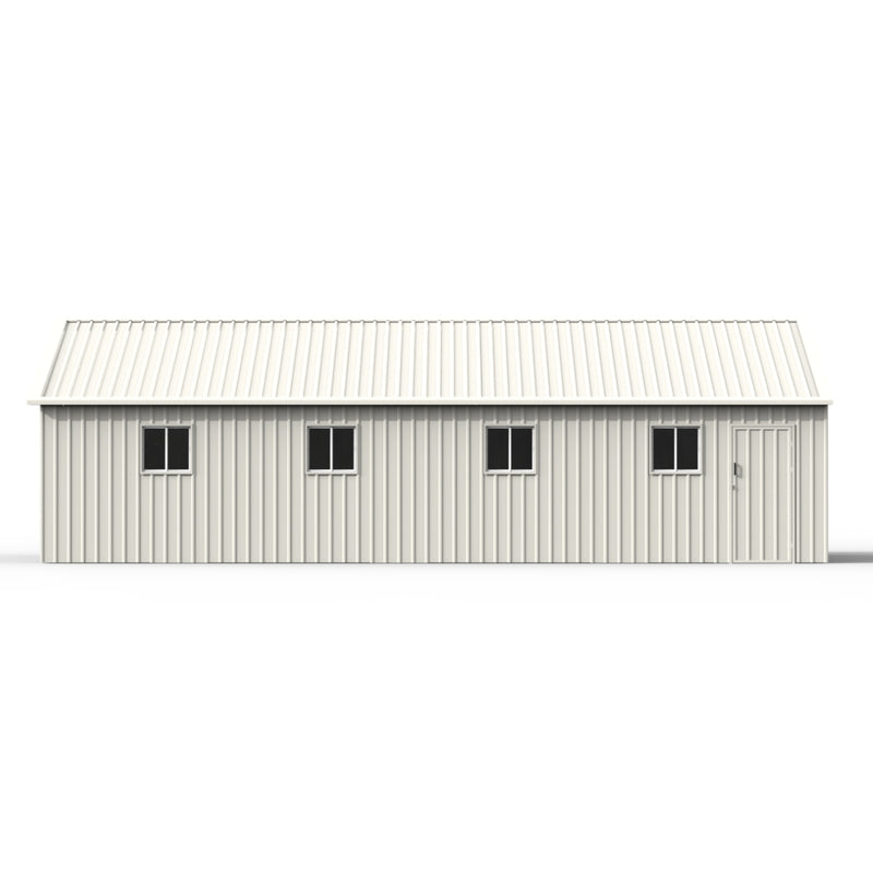 35' x 40' Three Car Garage Shed with Side Entry Door & Windows