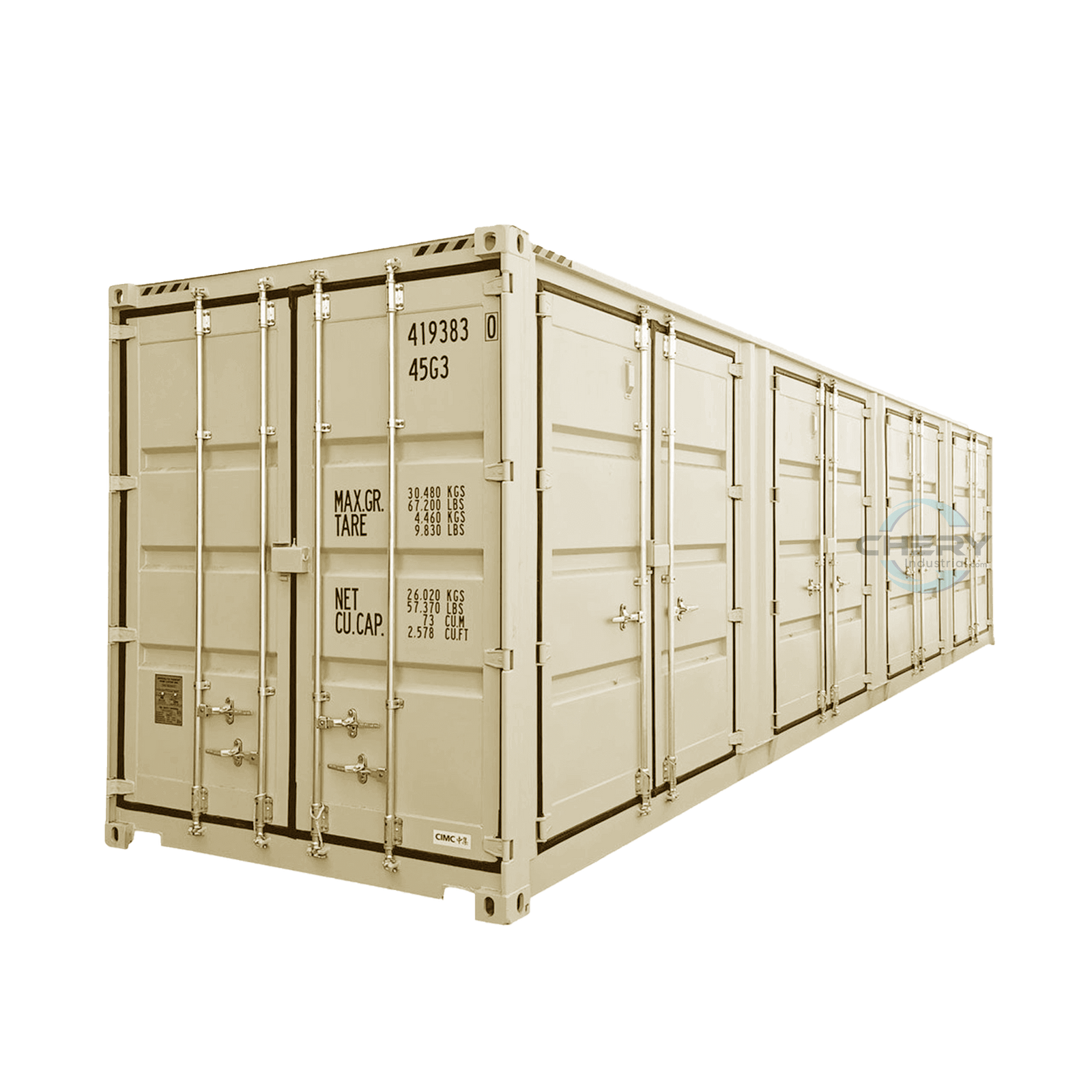 40ft High Cube Container with 4 Side Doors