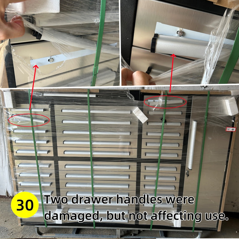 [AS-IS] 7ft Steel Storage Cabinet with 35 Drawers & 1 Cabinet