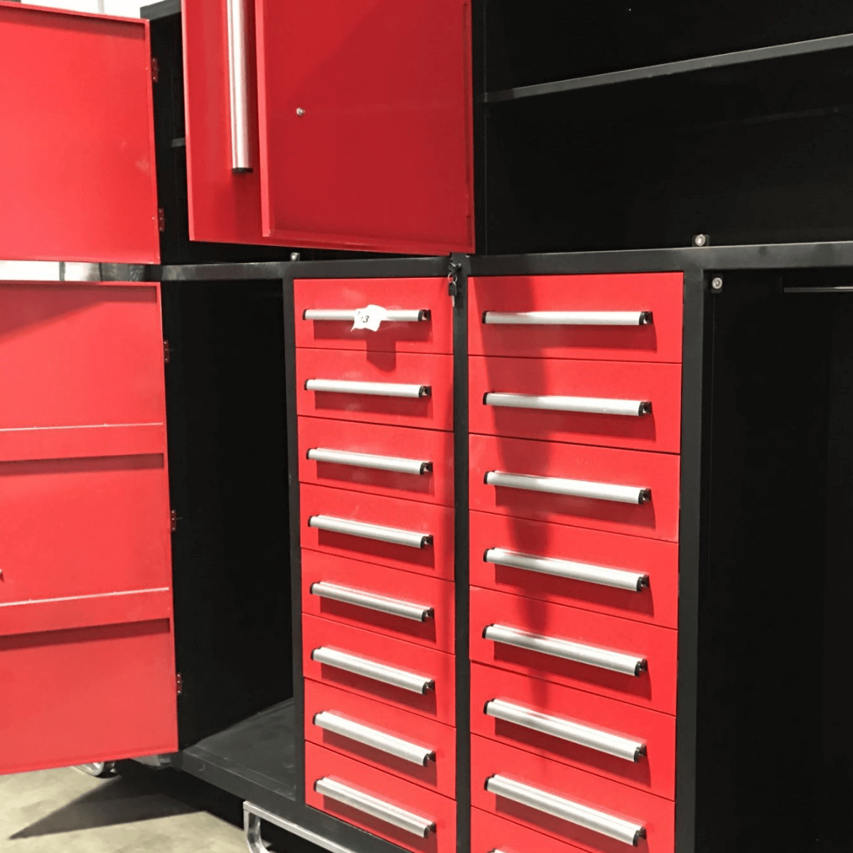 [AS-IS] 7ft Garage Storage Cabinets with 16 Drawers