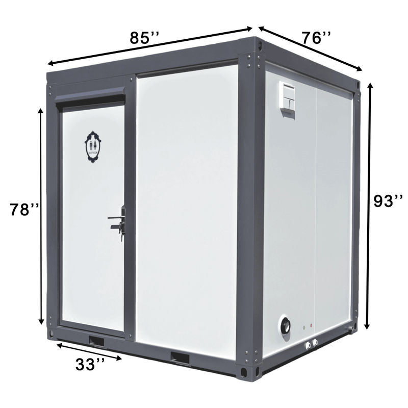 [AS-IS] Portable Restroom, Fan-shaped Door Shower