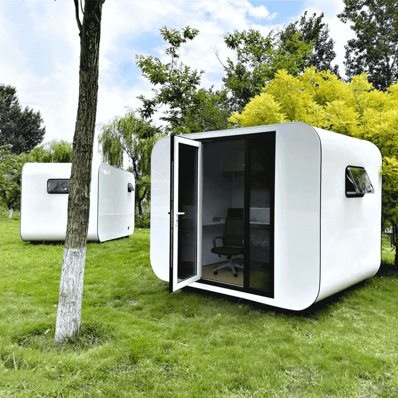 Modern Tiny Office Apple Cabin 10ft