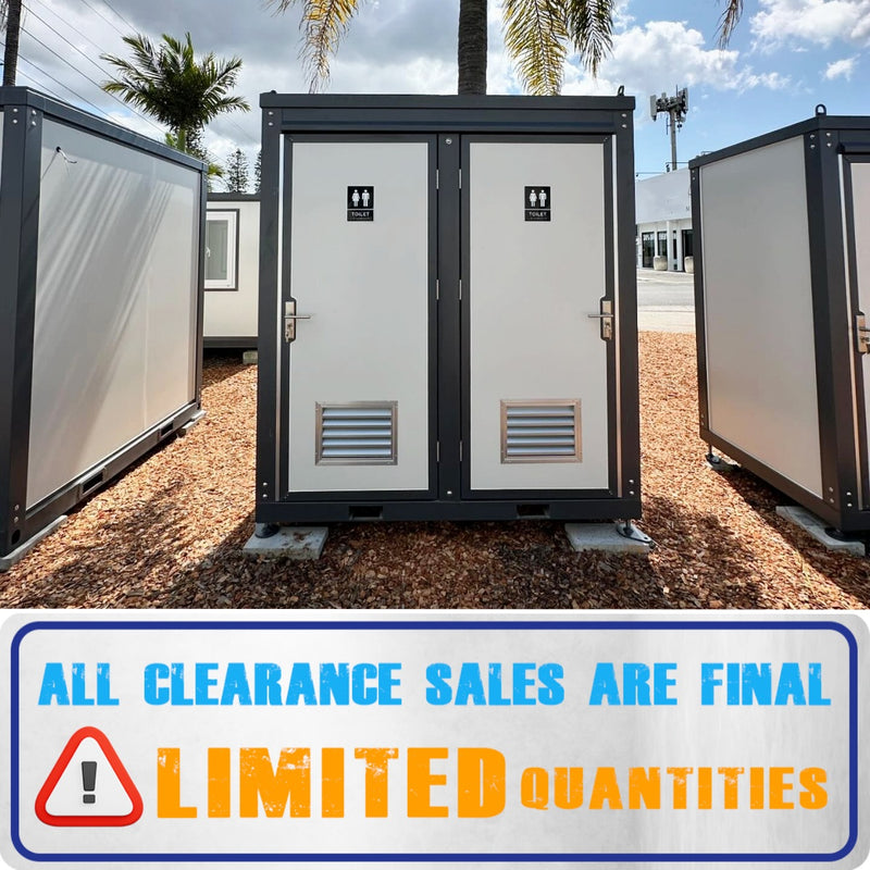 [CLEARANCE] 2 Stalls Portable Toilet with Sink