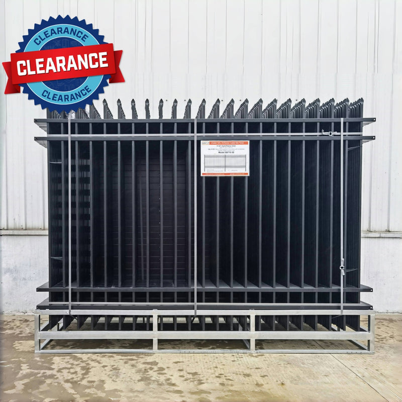 [CLEARANCE] 7 ft x 10 ft Galvanized Steel Fence, 30 Pcs