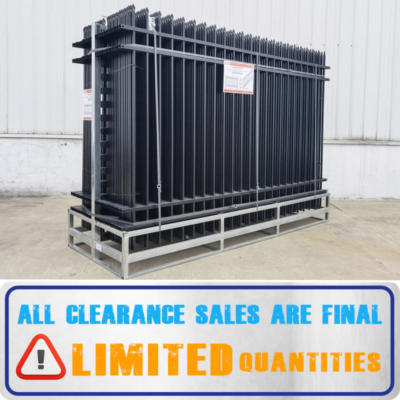 [CLEARANCE] 7 ft x 10 ft Galvanized Steel Fence, 30 Pcs