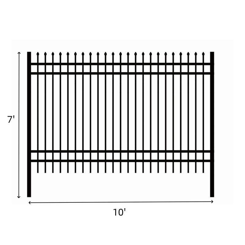 [CLEARANCE] 7 ft x 10 ft Galvanized Steel Fence, 30 Pcs