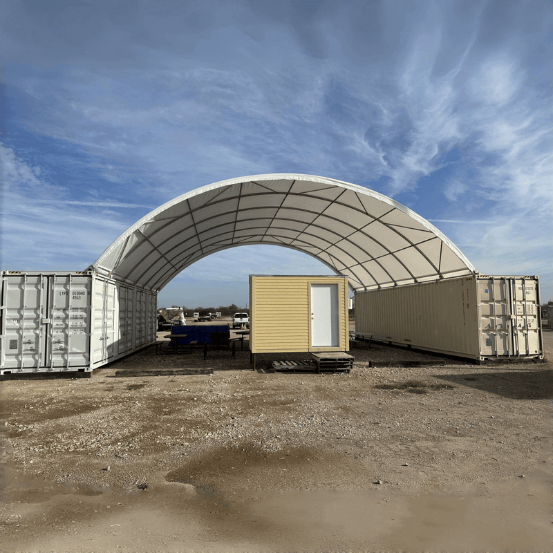 40'x40'x13' Shipping Container Canopy Shelter