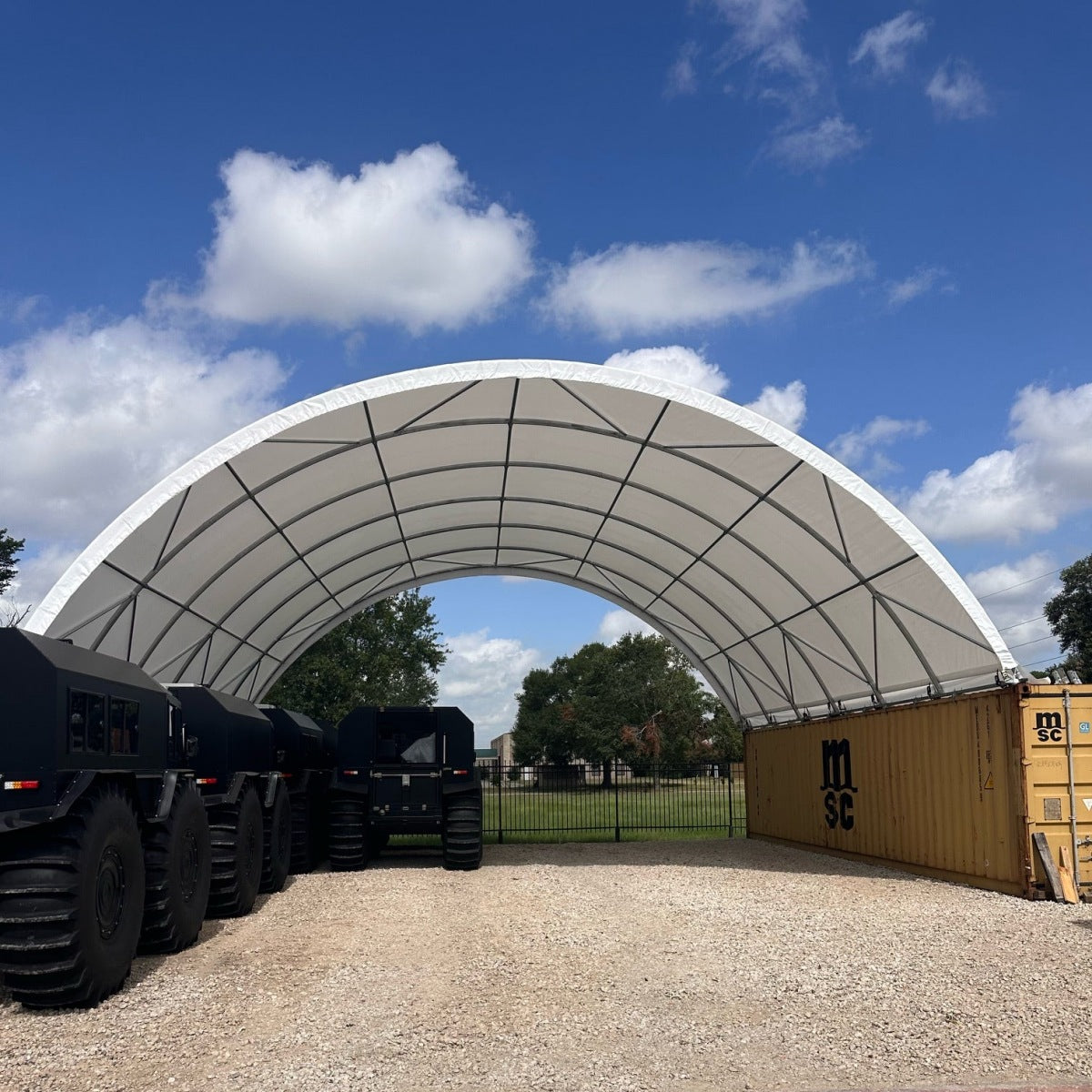 Shipping Container Canopy Shelter 40'x40'x13'