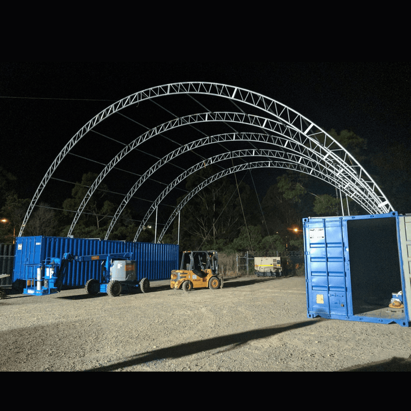 Shipping Container Canopy Shelter Double Truss 40'x40'