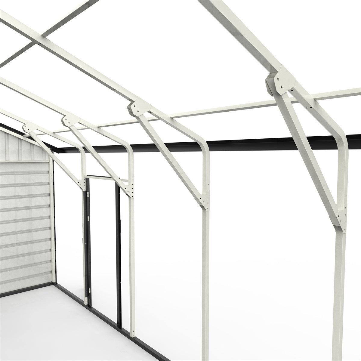 [CLEARANCE] 23' x 22' Double Garage Metal Shed