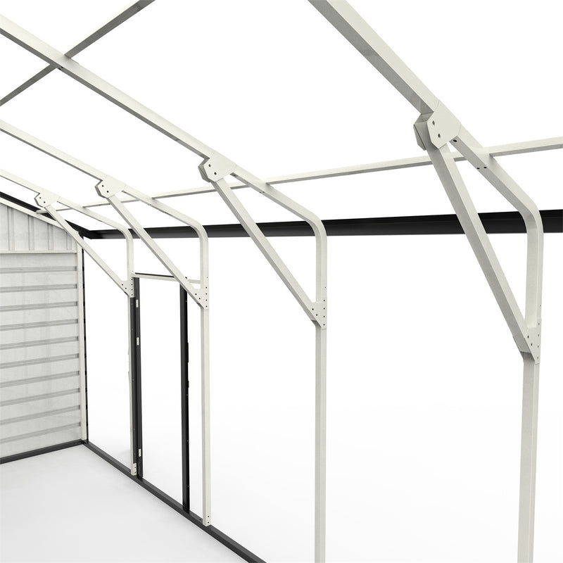 [CLEARANCE] 23' x 22' Double Garage Metal Shed