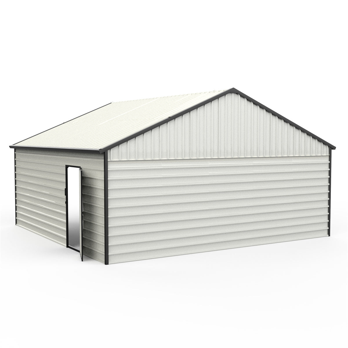 [CLEARANCE] 23' x 22' Double Garage Metal Shed