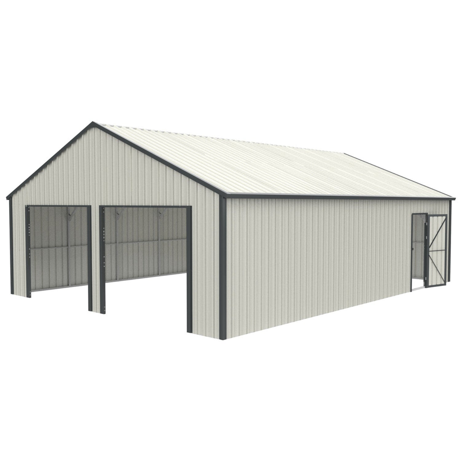 [CLEARANCE] 25' x 33' Double Garage Metal Shed