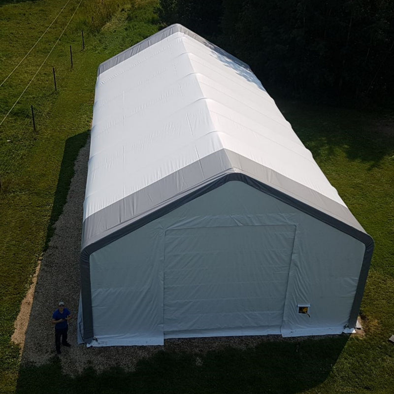 Double Truss Storage Shelter W30'xL60'xH20'