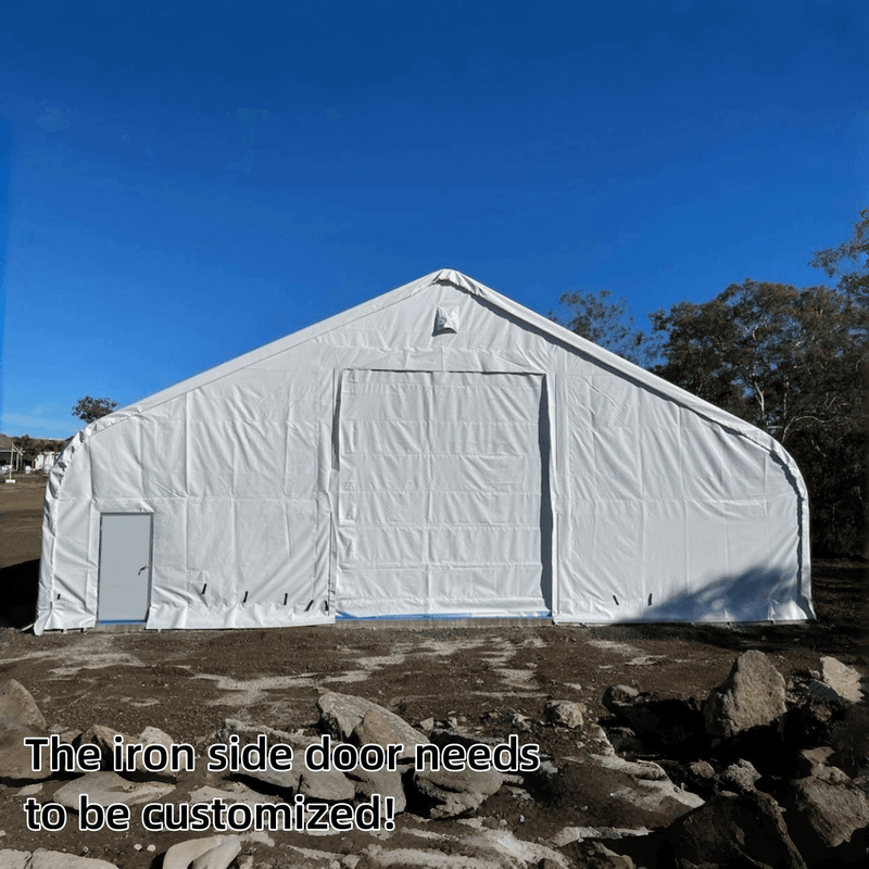 Double Truss Storage Shelter W70'xL120'xH28'