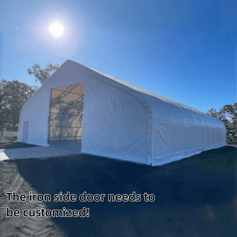 Double Truss Storage Shelter W70'xL120'xH28'