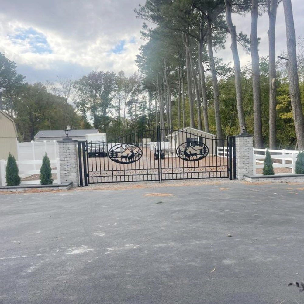 Iron Gate for Driveway #design_Deer