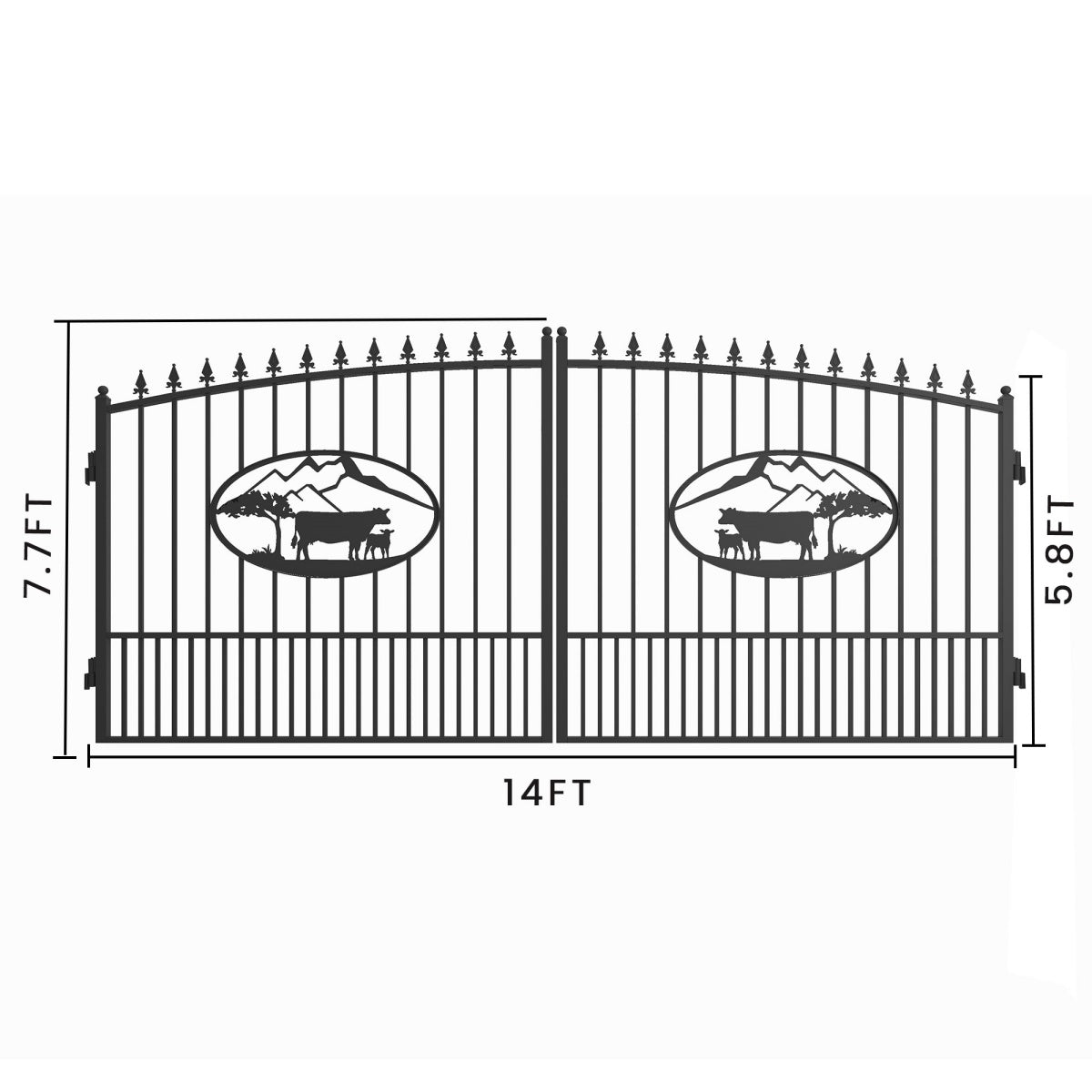 Iron Gate for Driveway #design_Ox