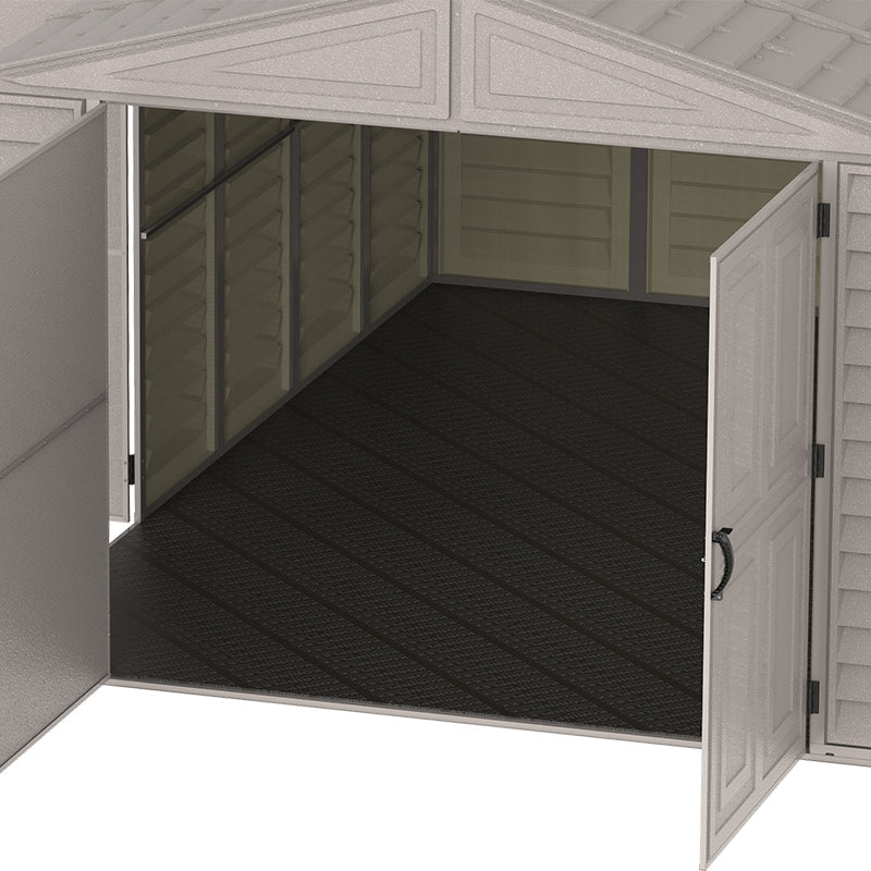 DuraMax 10.5x15.5 ft Vinyl Garage storage 07