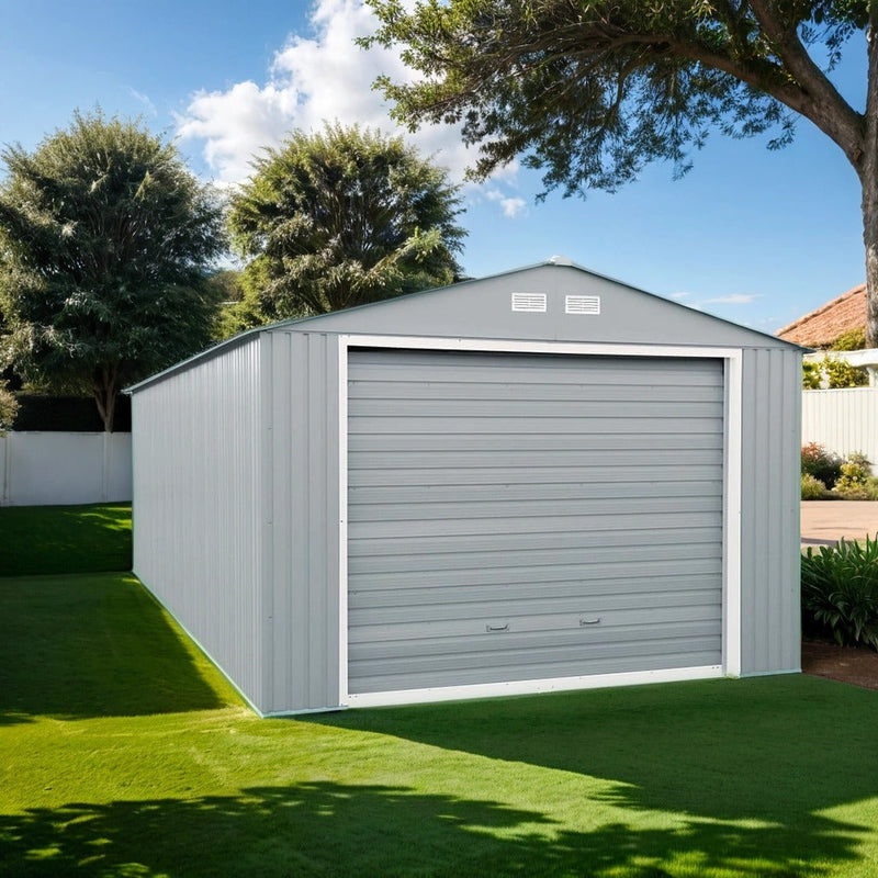 DuraMax 12x26 ft Metal Garage Shed 013