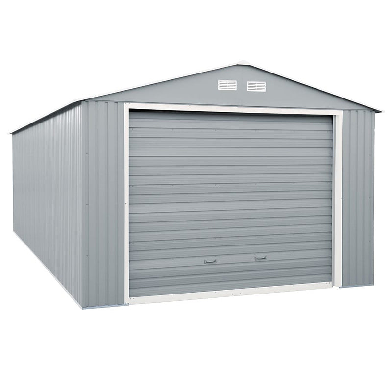 DuraMax 12x26 ft Metal Garage Shed 02