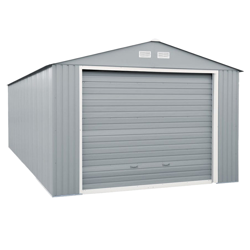 DuraMax 12x26 ft Metal Garage Shed 02