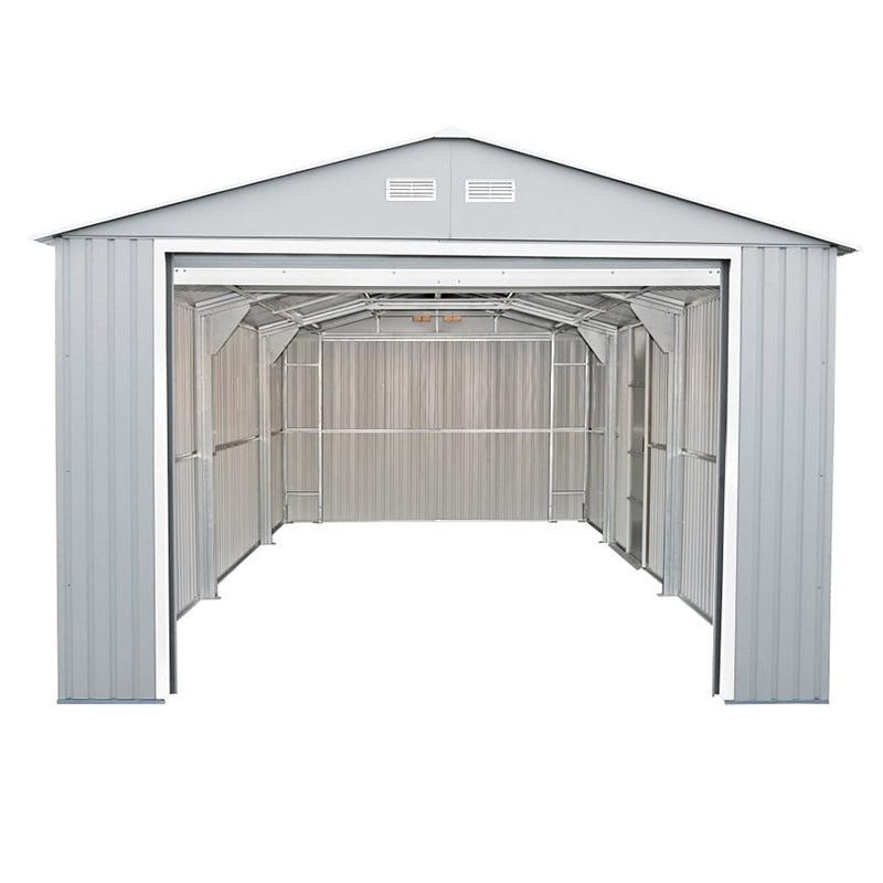 DuraMax 12x26 ft Metal Garage Shed 03