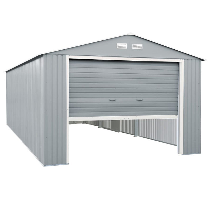 DuraMax 12x26 ft Metal Garage Shed 06