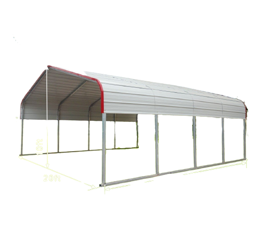 [CLEARANCE] 20' x 20' Steel Carport