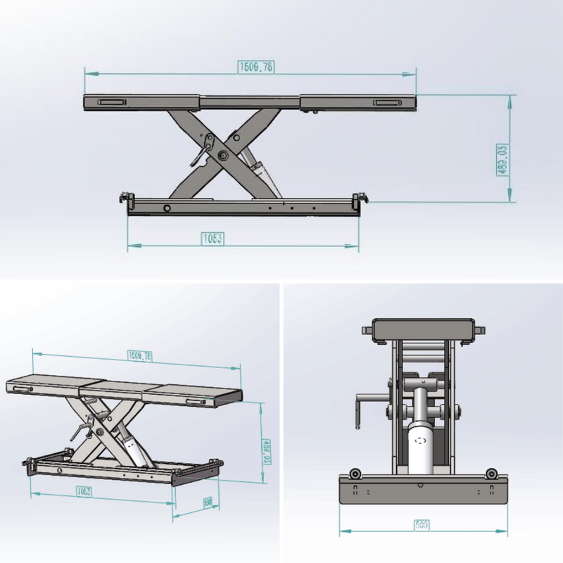 KT-RJ50 Rolling Jack 5000 lbs. Lifting Capacity *Fits KT-4H110 lift and the KT-4H850*