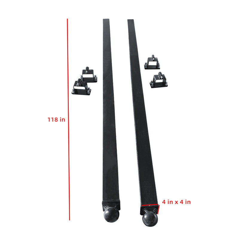 Posts for Dual Swing Wrought Iron Gate, 2 Pcs