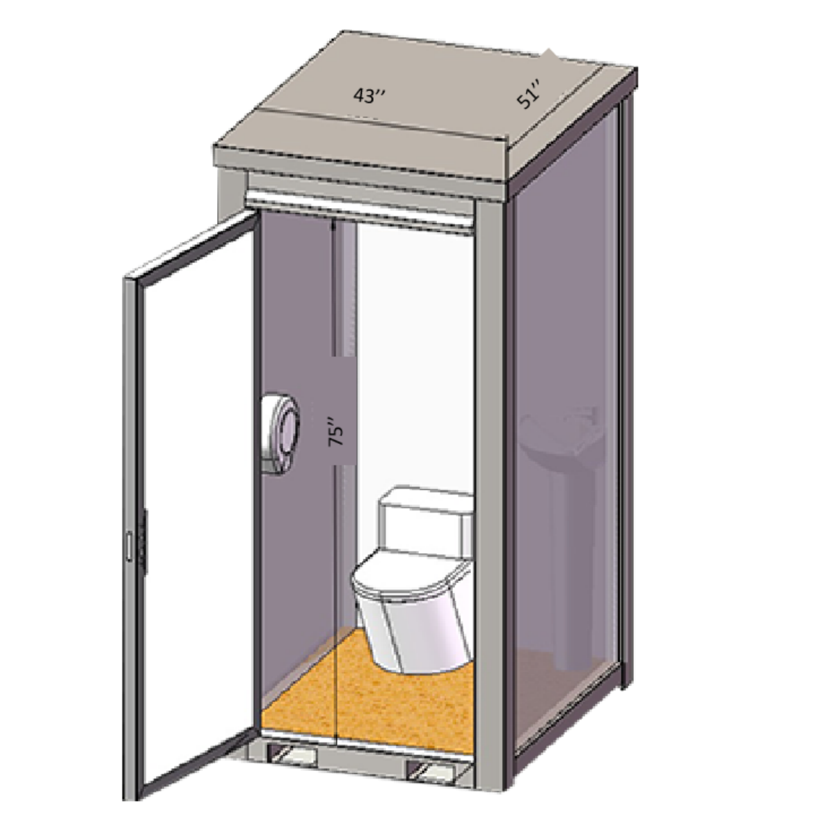 Bastone Portable Restroom w/ Sink