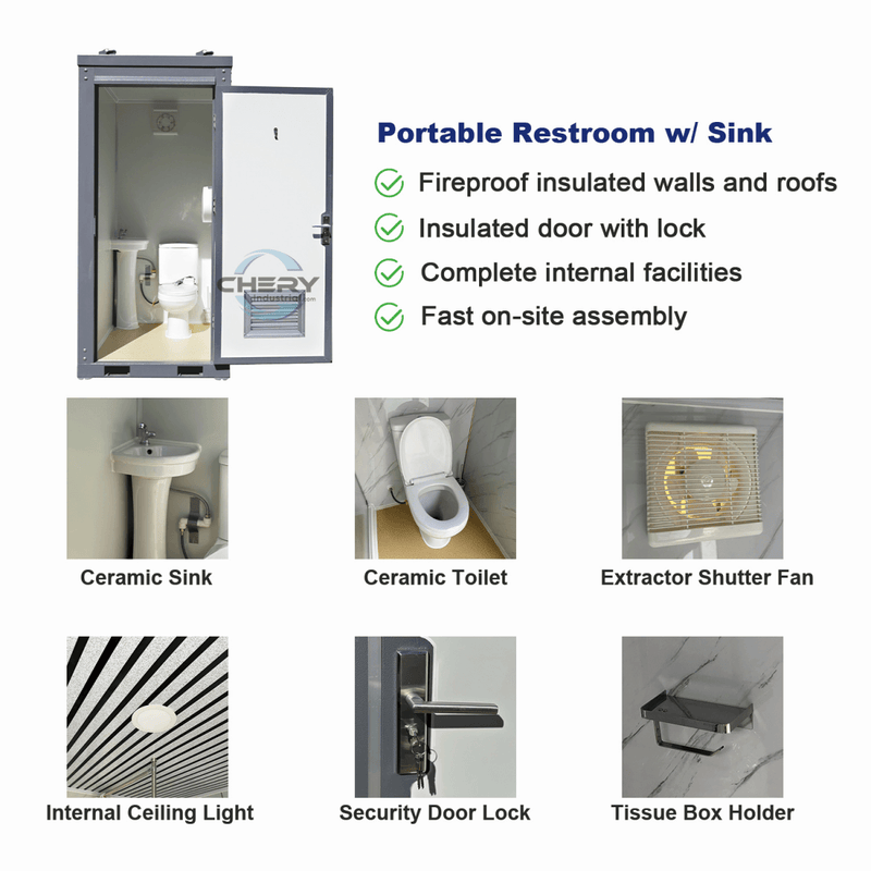 Portable Restroom w/ Sink