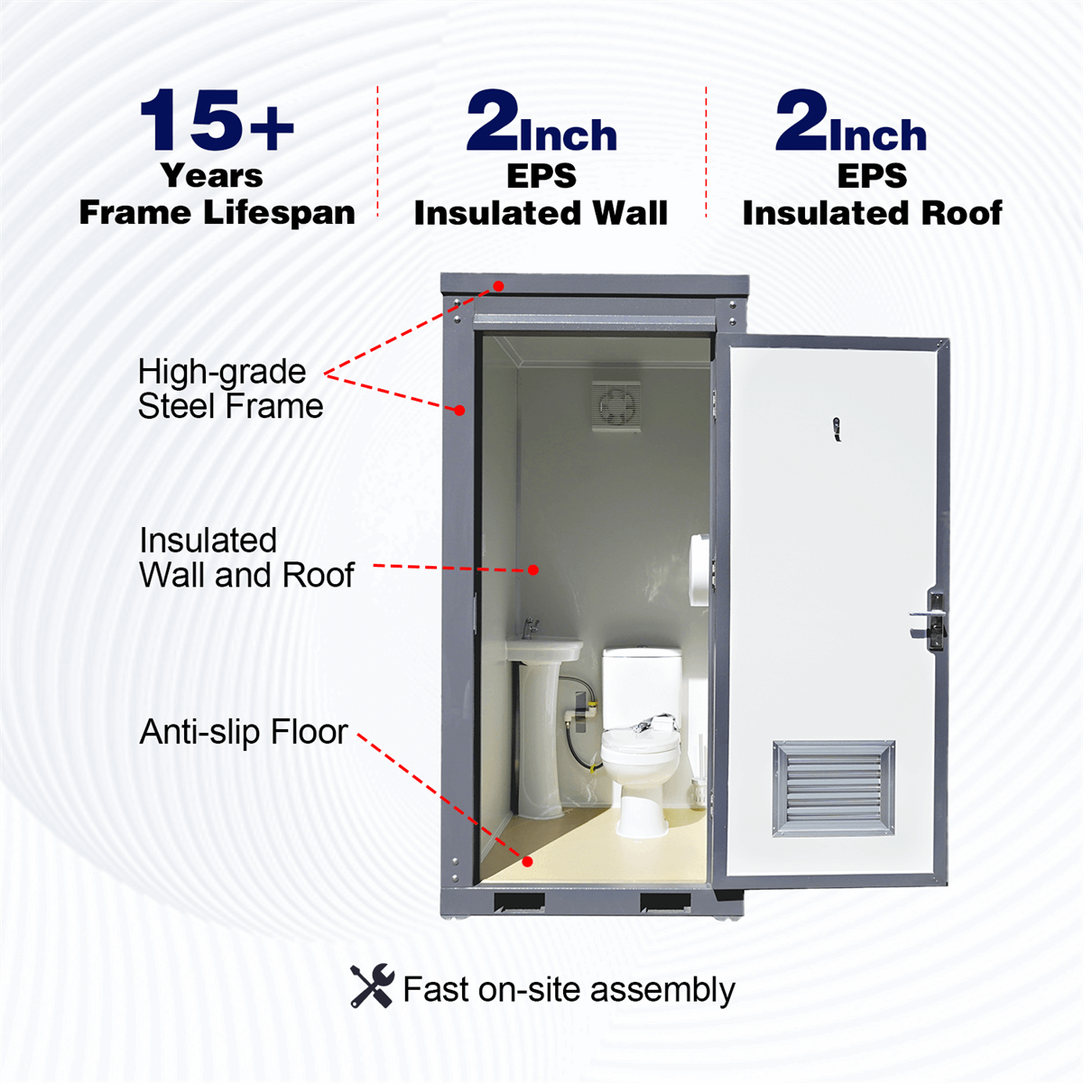 Portable Restroom w/ Sink