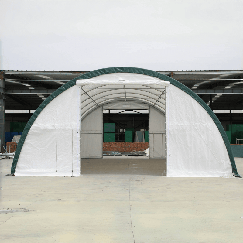 Single Truss Arch Storage Shelter W30'xL65'xH15'