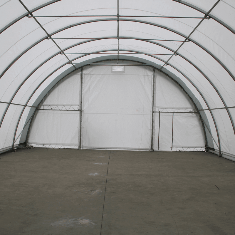 Single Truss Arch Storage Shelter W30'xL85'xH15'