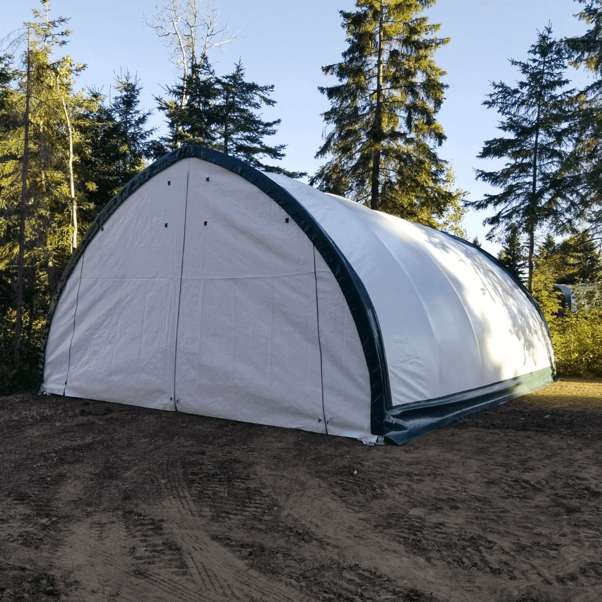 Single Truss Arch Storage Shelter W20'xL30'xH12'