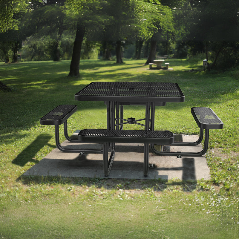 Square Metal Picnic Tables