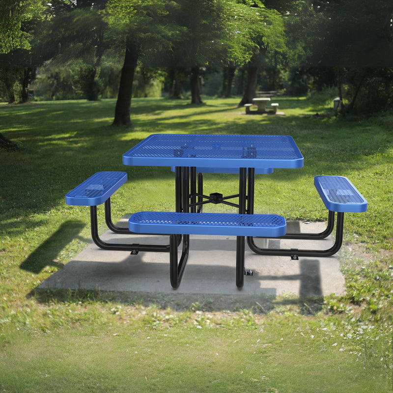 Square Metal Picnic Tables