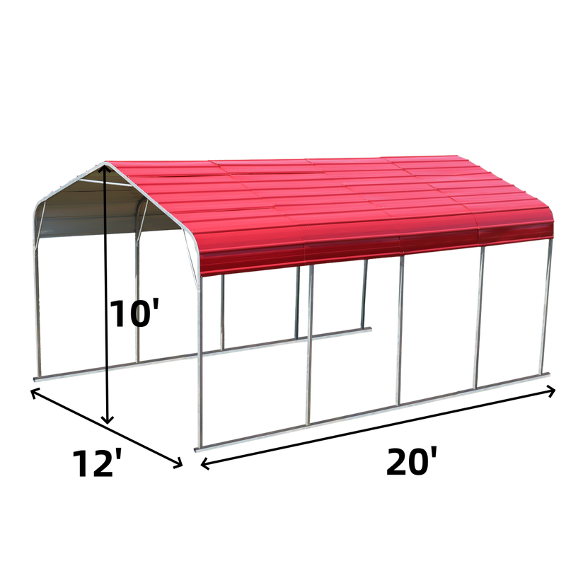 Classic Steel Carport W12' x L20'