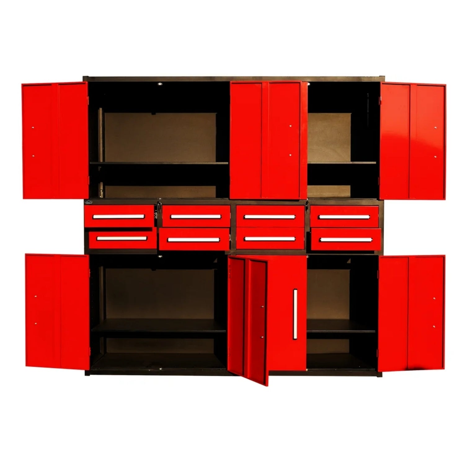 7ft Storage Cabinet (8 Drawers & 8 Cabinets)#color_red